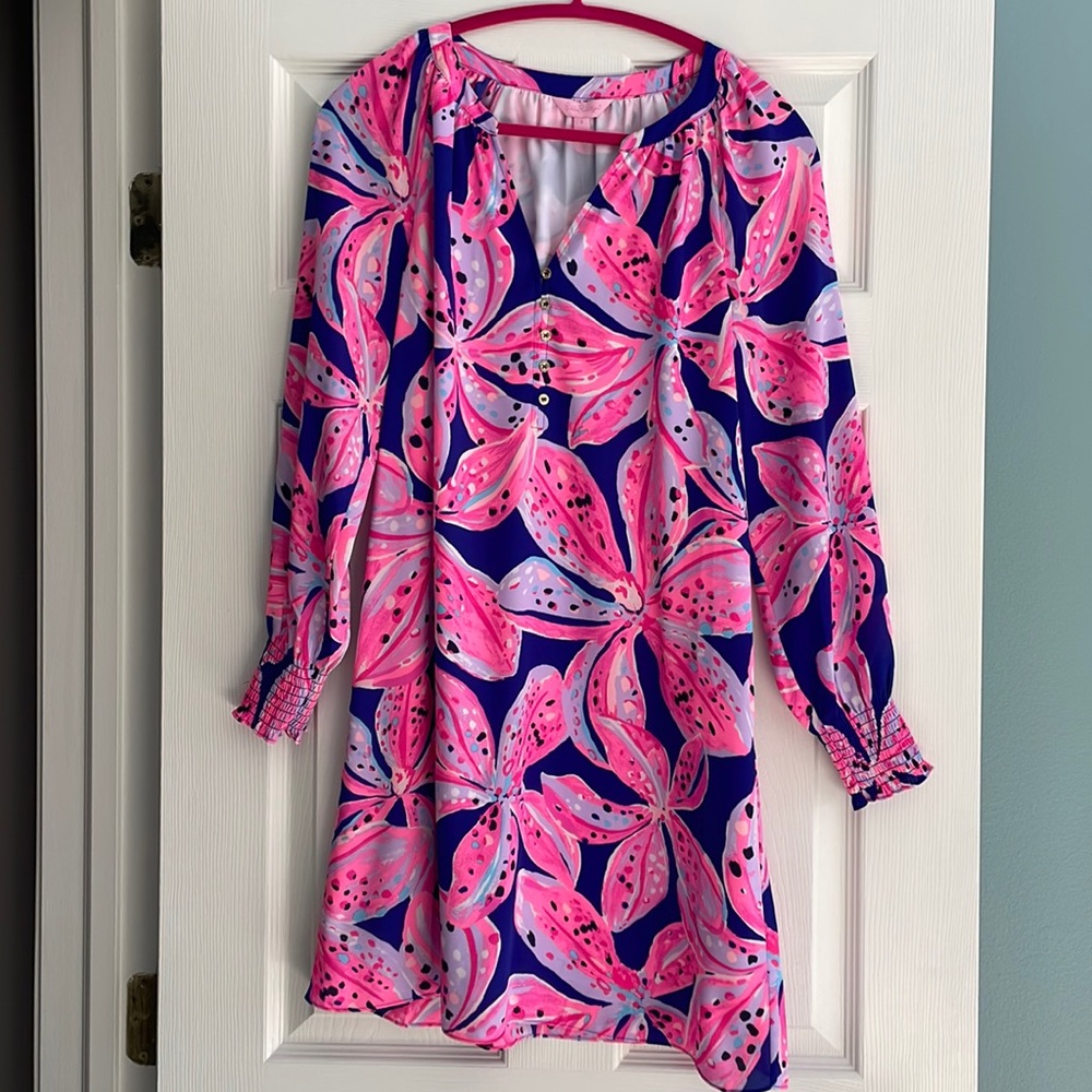 Lilly Pulitzer Brunel dress in royal purple wild child NWT